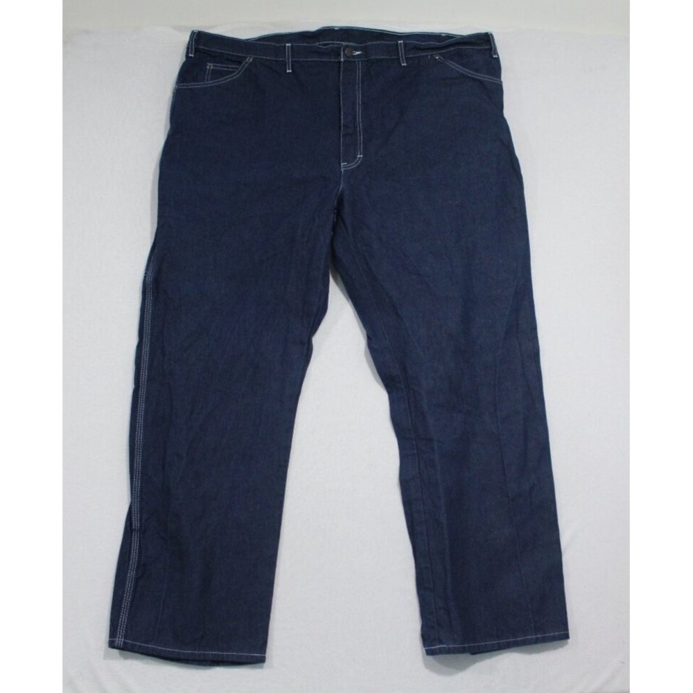 Dickies Work Men Jeans Blue Carpentar Jeans Relaxed Fit Size 50X32